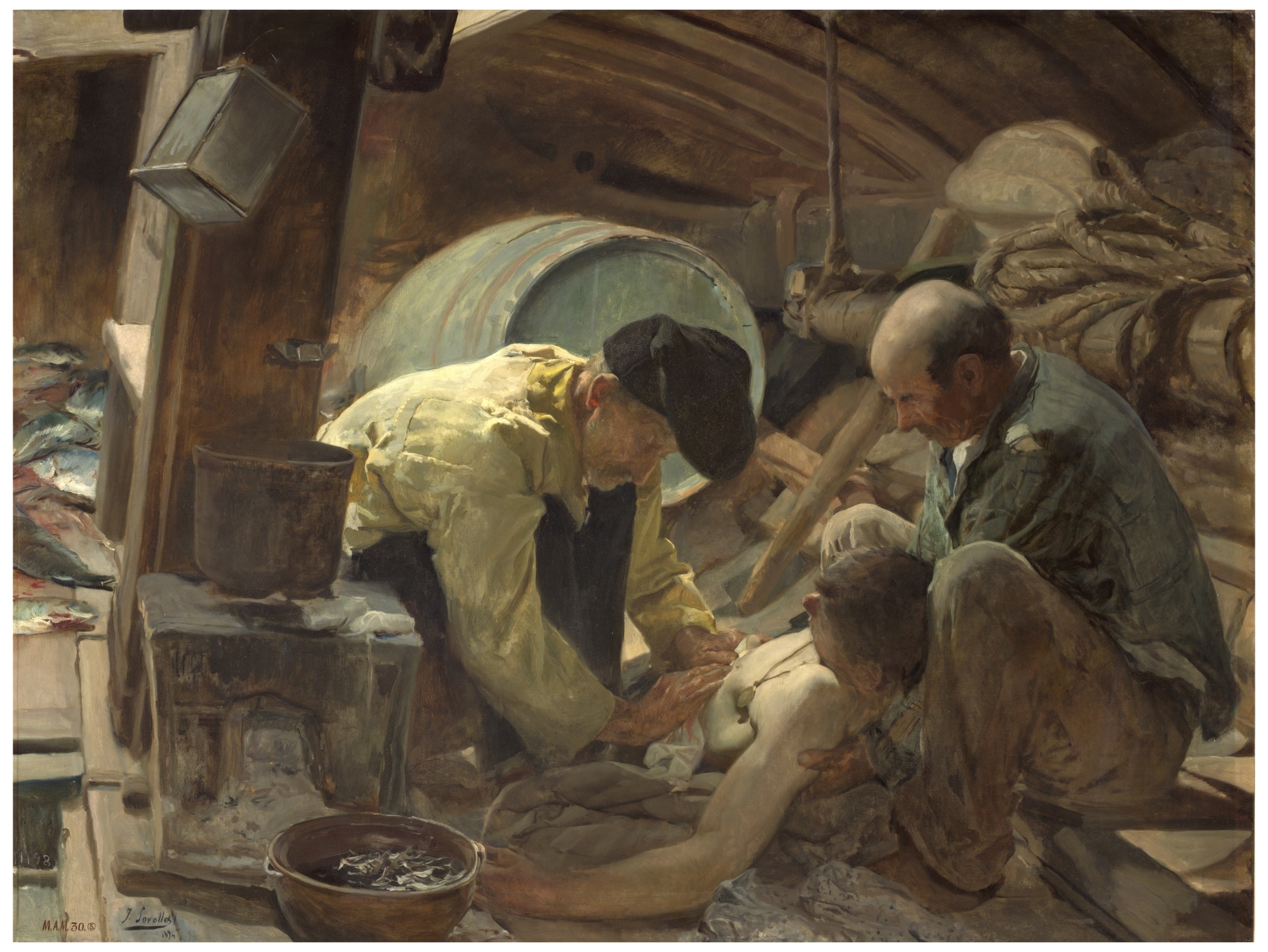 Aún dicen que el pescado es caro, Sorolla. Imagen del Museo Nacional del Prado.